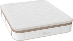 Στρώμα Utopia pakoworld pocket spring με ανώστρωμα aloe vera 30-32cm 160x200εκ
