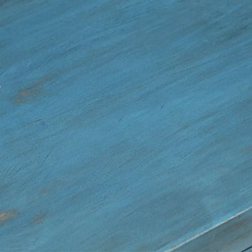 Κομοδίνο Μπλε 40 x 30 x 50 εκ. από Μασίφ Ξύλο Μάνγκο - Μπλε