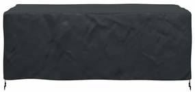 vidaXL Κάλυμμα επίπλων εξωτερικού χώρου Μαύρο 200 x 110 x 70 εκ. 210D