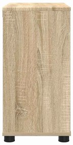 vidaXL Ντουλάπα νιπτήρα μπάνιου με ράφι Δρύς Sonoma 60 x 30 x 60 cm