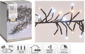 768 LED Φωτάκια - 5.6 Μέτρα - Χρονοδιακόπτης - Λευκό, Θερμό Λευκό