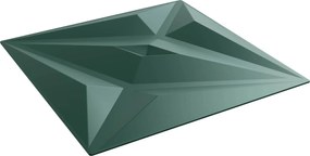vidaXL Πάνελ τοίχου 48 pcs Αστέρι Πράσινο 50 x 50 cm Φελιζόλ XPS