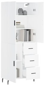 vidaXL Ντουλάπι Λευκό 69,5x34x180 εκ. από Επεξεργασμένο Ξύλο