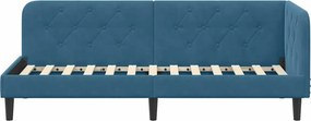 vidaXL Κρεβάτι Γωνίας Μπλε 80 x 200 cm Βελούδο