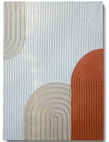 Πίνακας Καμβάς 3D 112RGN1151 50x70cm Multi Wallity Κάθετοι Ξύλο, Καμβάς