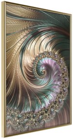 Αφίσα - Iridescent Spiral - 20x30 - Χρυσό - Χωρίς πασπαρτού