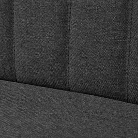 vidaXL Καναπές Σκούρο Γκρι 117 x 55,5 x 77 εκ. Υφασμάτινος