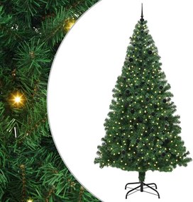 vidaXL Τεχνητό Χριστουγεννιάτικο Δέντρο με 300 LED Πράσινο 240 cm