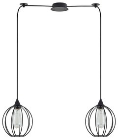 Φωτιστικό Οροφής Adept 77-8756 45x20x300cm 2xE27 60W Black Homelighting