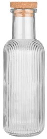 Μπουκάλι Γυάλινο 00-21887 1000ml Ανάγλυφο Με Φελλό Clear Estia Γυαλί