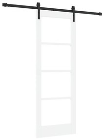 vidaXL Συρόμενη Πόρτα ORKDAL Λευκό 73.5 x 198.5 εκ. Μασίφ ξύλο πεύκου