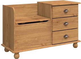 vidaXL Παγκάκι με αποθήκευση ASKIM Καφέ 100 x 39 x 62 εκ
