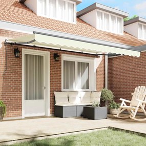 vidaXL Σκηνίτσα Αναδιπλούμενη Κρεμ 350 x 200 cm ύφασμα