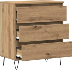 vidaXL Πλαϊνό γραφείο Artisan Oak 60 x 35 x 70 cm Επεξεργασμένο ξύλο