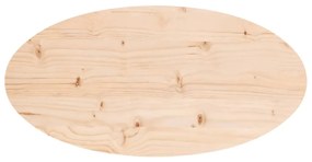 vidaXL Επιφάνεια Τραπεζιού Οβάλ 70x35x2,5 εκ. από Μασίφ Ξύλο Πεύκου