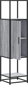 vidaXL Highboard Grey Sonoma Κατασκευασμένο ξύλο και μέταλλο