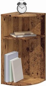 vidaXL End Table Παλιό ξύλο 29,6 x 29,6 x 60 εκ Επεξεργασμένο ξύλο