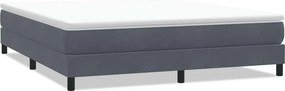 vidaXL Box Spring Κρεβάτι χωρίς στρώμα Σκούρο γκρι 180x220 cm Velvet