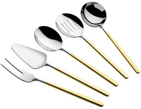 Σετ Σερβιρίσματος Allegra (Σετ 5Τμχ) 645DRM1101 Gold-Silver Hermia Stainless Steel