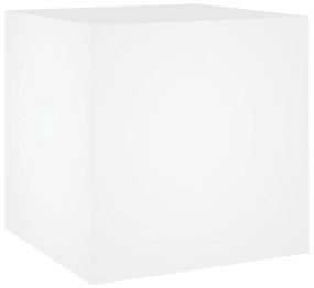 Ζαρντινιέρα Λευκή 40 x 40 x 40 εκ. από Επεξεργασμένο Ξύλο - Λευκό