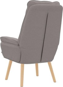 vidaXL Πολυθρόνα Taupe 69 x 74 x 93 εκ. Ύφασμα και Κόντρα Πλακέ