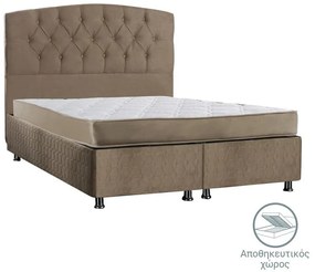 Double bed Lanse with storage space brown 160x200cm 162x206x131 εκ.