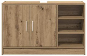 vidaXL Ντουλάπι Νιπτήρα με αποθήκευση Artisan Oak 90 x 29 x 55 εκ.