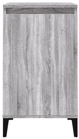 vidaXL Κομοδίνα 2 τεμ. Γκρι Sonoma 40x35x70 εκ. από Επεξεργασμένο Ξύλο
