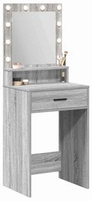 vidaXL Κομοδίνο Γκρι sonoma 50 x 41 x 135 εκ Επεξεργασμένο ξύλο