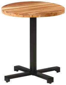 Τραπέζι Bistro Στρογγυλό Ø70 x 75 εκ. Μασίφ Ξύλο Ακακίας