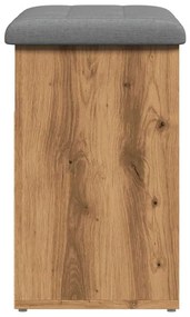 vidaXL Πάγκος παπουτσιών  Artisan Oak 62x32x50 cm Κατασκευασμένο ξύλο