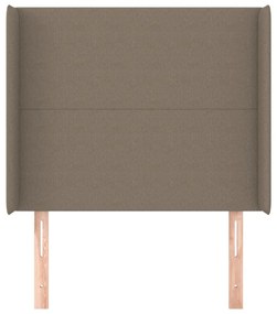 vidaXL Κεφαλάρι με Πτερύγια Taupe 93x16x118/128 εκ. Υφασμάτινο