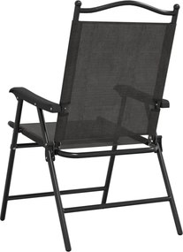 vidaXL Πτυσσόμενες καρέκλες 8 τεμ. Melange Grey Steel και Textilene