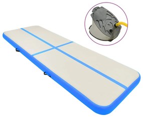 vidaXL Στρώμα Ενόργανης Φουσκωτό Μπλε 300 x 100 x 15 εκ. PVC με Τρόμπα