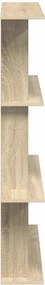 vidaXL Ράφι Τοίχου Sonoma Δρυς 100 x 20 x 126 εκ. Επεξεργασμένο Ξύλο