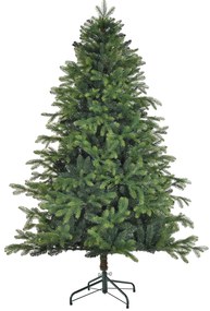 HOMCOM Τεχνητό Χριστουγεννιάτικο Δέντρο, Ρεαλιστική Εμφάνιση, Ανθεκτικό στη Φωτιά, Στιβαρή Μεταλλική Βάση, 183 cm, Πράσινο