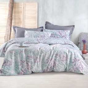 Κουβερλί Elein (Σετ 3τμχ) Green-Purple Ρυθμός Queen Size 220x240cm Cotton-Polyester