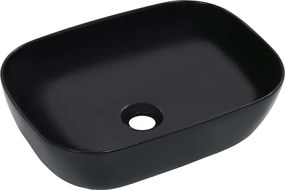 vidaXL Νιπτήρας Μαύρος 45,5 x 32 x 13 εκ. Κεραμικός