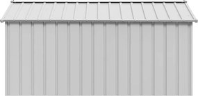 vidaXL Σπιτάκι σκύλου με οροφή 114x202x101 cm Γαλβανισμένος χάλυβας