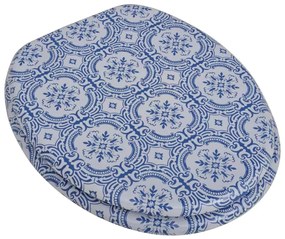 Κάλυμμα Λεκάνης Σχέδιο Πορσελάνη με Καπάκι από MDF