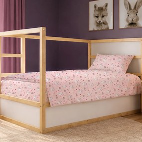 Πάπλωμα Μονό (160x240) Dimcol Rabbit Garden 585 Pink