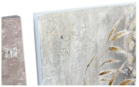 Καμβάς DKD Home Decor Τζίντζερ Καμβάς 100 x 3,8 x 100 cm