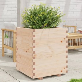 vidaXL Ζαρντινιέρα Κήπου 60x60x72,5 εκ από Μασίφ Ξύλο Πεύκου