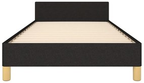 vidaXL Σκελετός Κρεβατιού Χωρίς Στρώμα Μαύρο 100x200 εκ. Υφασμάτινο
