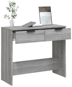 vidaXL Τραπέζι Κονσόλα Γκρι Sonoma 90x36x75 εκ. Επεξεργασμένο Ξύλο