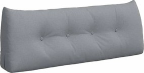 vidaXL Μαξιλάρι Πλάτης Ανοιχτό γκρι 120 x 50 x 24 cm ύφασμα