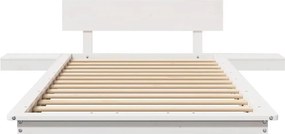vidaXL Σκελετός Κρεβατιού Λευκό 90 x 200 cm ξύλο