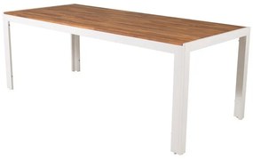 Τραπέζι εξωτερικού χώρου Dallas 673, Ξύλο, 76x90cm, 31 kg, Ακακία, Άσπρο, Μέταλλο, Ξύλο: Ακακία | Epipla1.gr