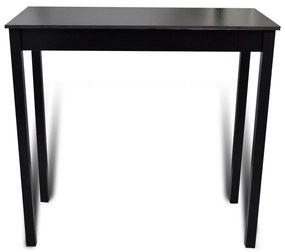 Τραπέζι Μπαρ Μαύρο 115 x 55 x 107 εκ. από MDF - Μαύρο