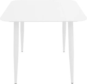 Τραπέζι Vista pakoworld αλουμίνιο σε λευκή απόχρωση 80x80x72εκ